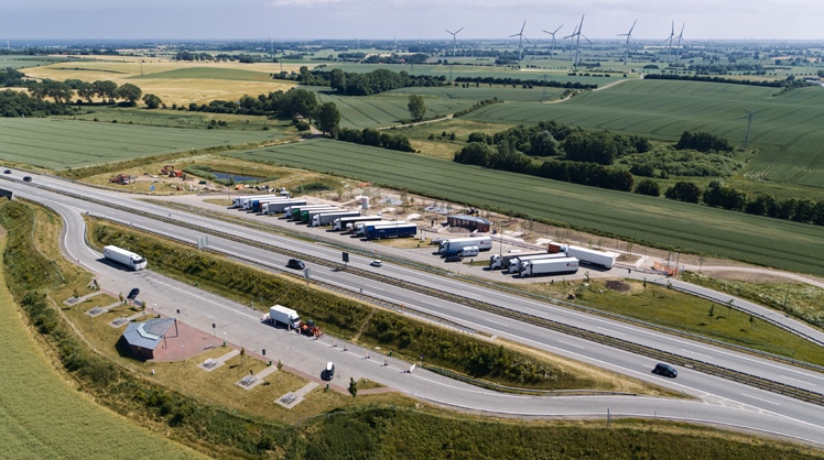 Die Anlage "Ostseeblick" an der A1 ist Deutschlands bester Rastplatz. © Autobahn GmbH des Bundes