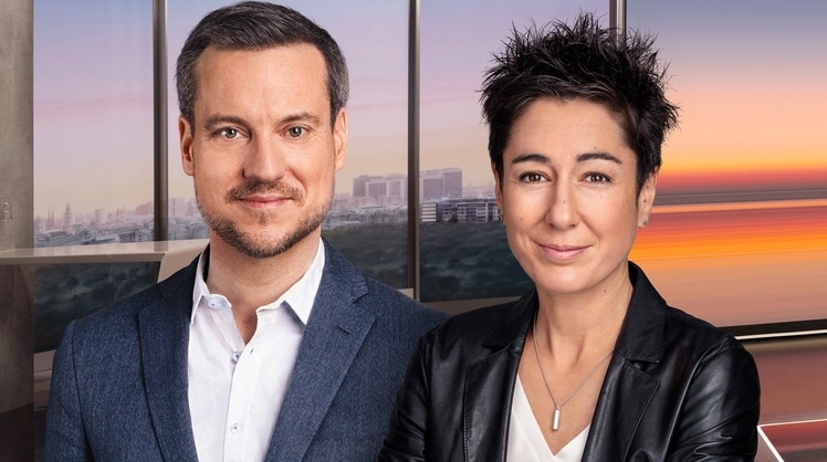 Die ZDF-"Morgenmagazin"-Moderator:innen Andreas Wunn un d Dunja Hayali © ZDF/Benno Kraehahn/Marcus Höhn