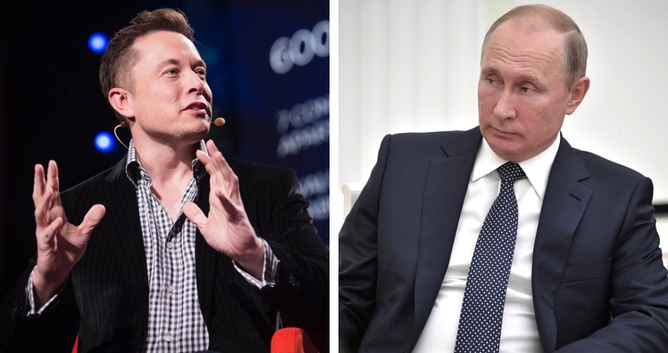 Neue beste Freunde? Elon Musk und Wladimir Putin © James Duncan Davidson/CC BY NC 3.0; kremlin.ru/CC BY SA 4.0