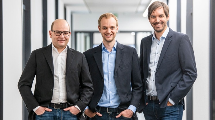 Bastian Nominacher, Alexander Rinke und Martin Klenk sind die Gründer von Deutschlands wertvollstem Unicorn: Celonis. © Celonis
