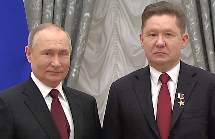 Wladimir Putin und Alexej Miller © kremlin.ru/CC BY 4.0