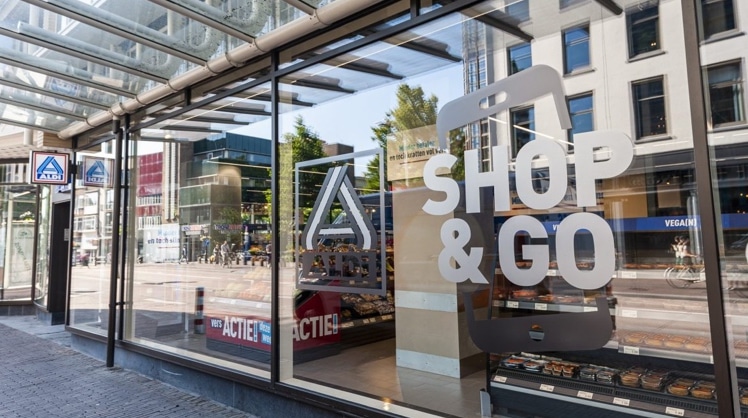 Der "Aldi Shop & Go" in Utrecht kommt ohne Kassa aus. © Aldi Nord
