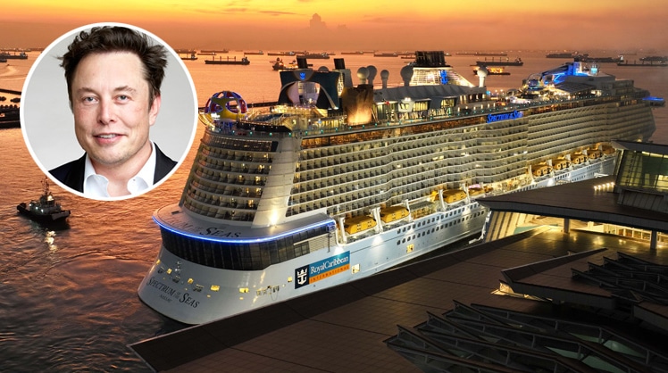 Elon Musk wird die Schiffe der "Royal Caribbean Cruise Lines" in Zukunft mit einer Highspeed-Internet-Verbindung versorgen. © Royal Caribbean Cruise Lines/Duncan Hull/CC BY SA 4.0