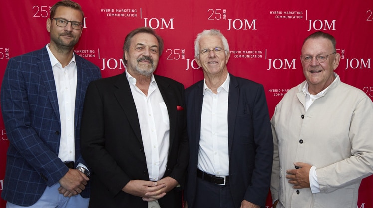 Volker Neumann, Peter Strahlendorf, Thomas Straubhaar und Michael Jäschke © JOM Group