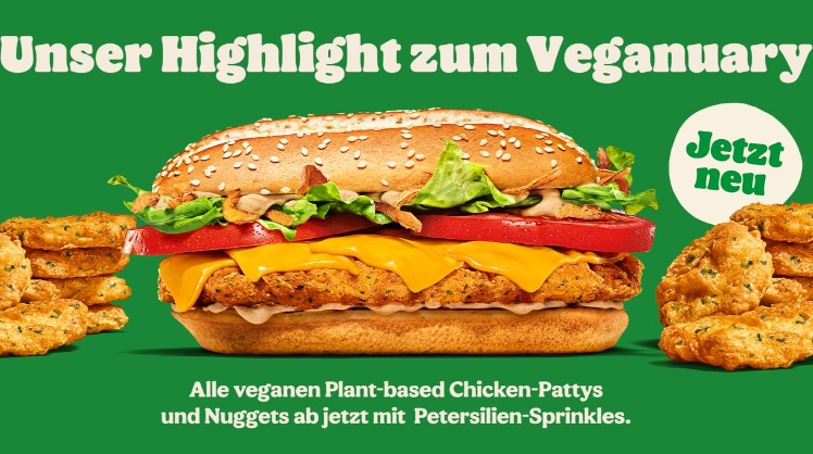 Bei Burger King wird der "Veganuary" auch heuer besonders vielseitig © Burger King Deutschland GmbH