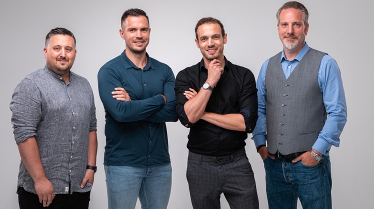 Die Towa-Geschäftsführung: Markus Grabher, Florian Wassel, Matteo Ender und Karsten Krause-Ablaß © Towa