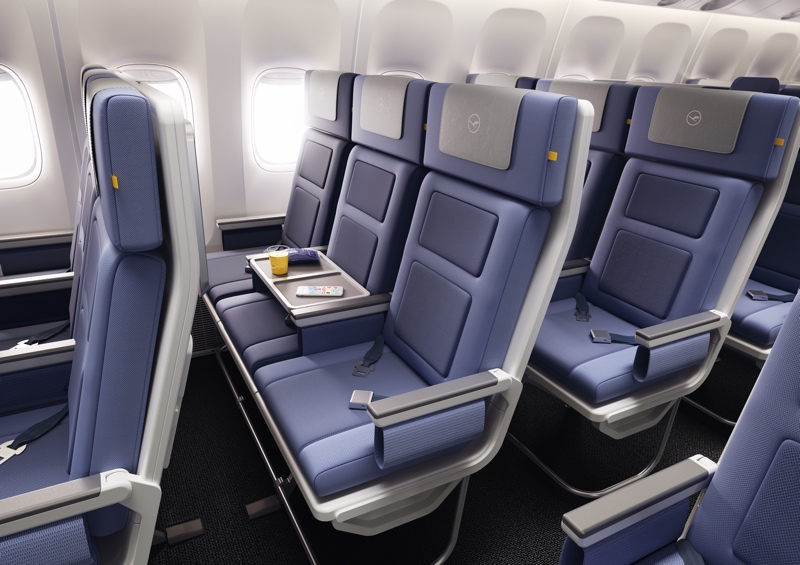 Blick auf die zukünftige Lufthansa Economy Class