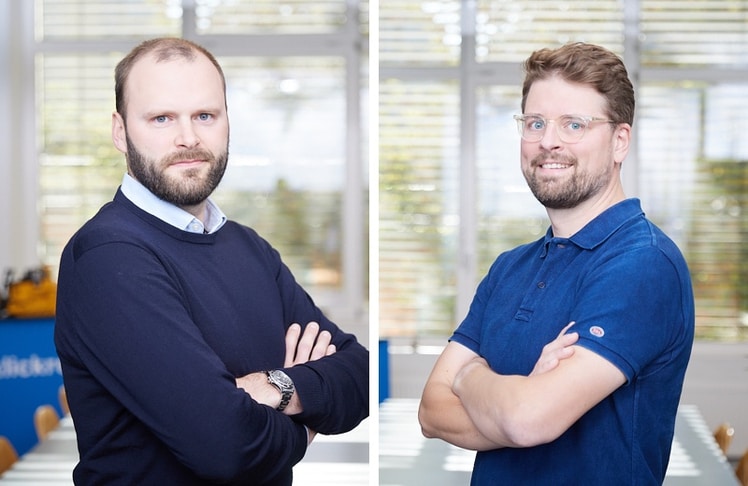 Die Klickrent-Geschäftsführer Tim Hinrichsen und Tobias Sudbrock © Klickrent GmbH