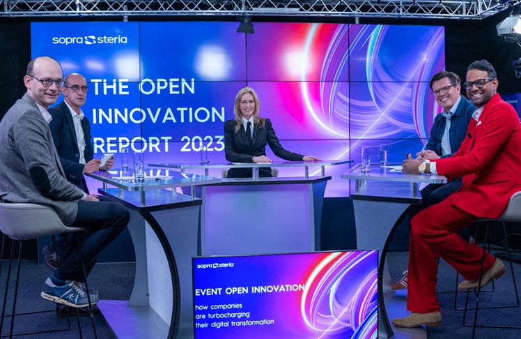 Experten-Roudtable zum Open Innovation Report 2023. © Sopra Steria SE