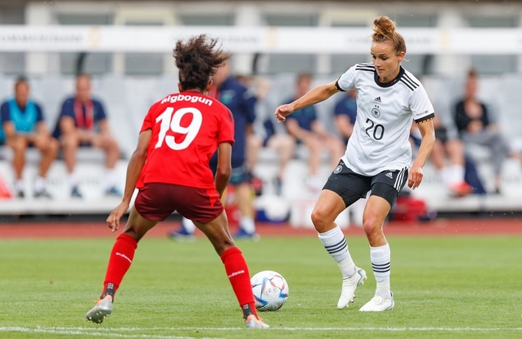 Nationalspielerin Lina Magull im EM-Spiel gegen die Schweiz. © Steffen Prößdorf/CC BY-SA 4.0