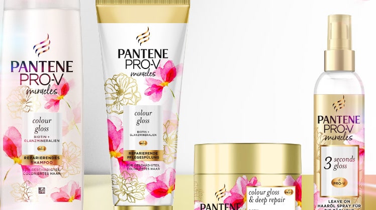 Die Pantene Pro-V "Colour Gloss"- Pflegekollektion soll gefärbtes Haar reparieren und ihm wieder frischen Glanz verleihen © Pantene Pro-V