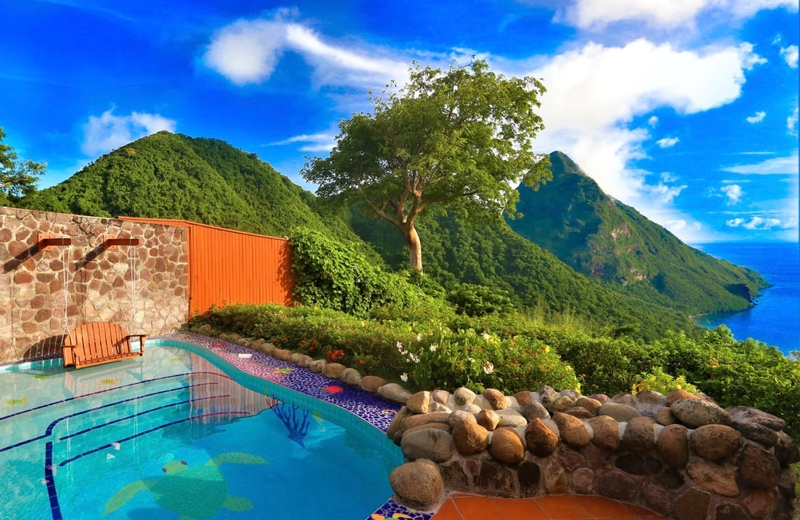 "Ladera St. Lucia Resort" in St. Lucia in der Karibik