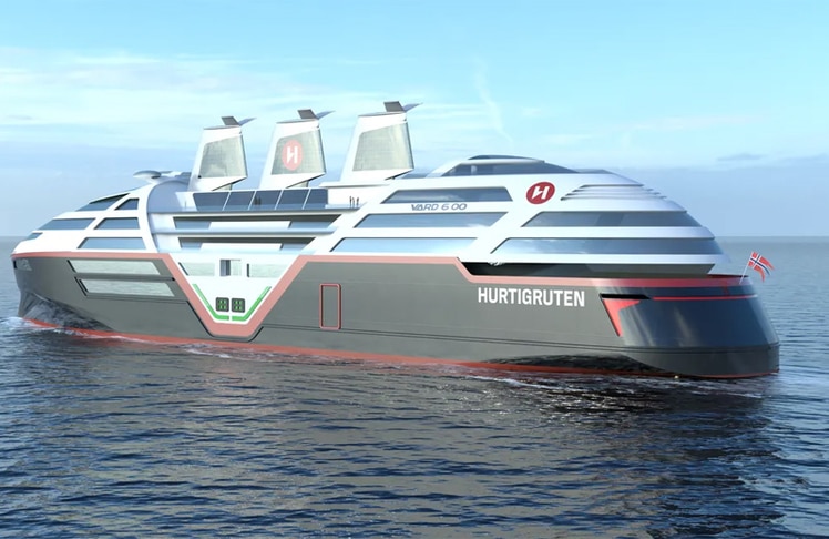 So sieht das "Sea Zero"-Projekt von Hurtigruten aus. © VARD Design