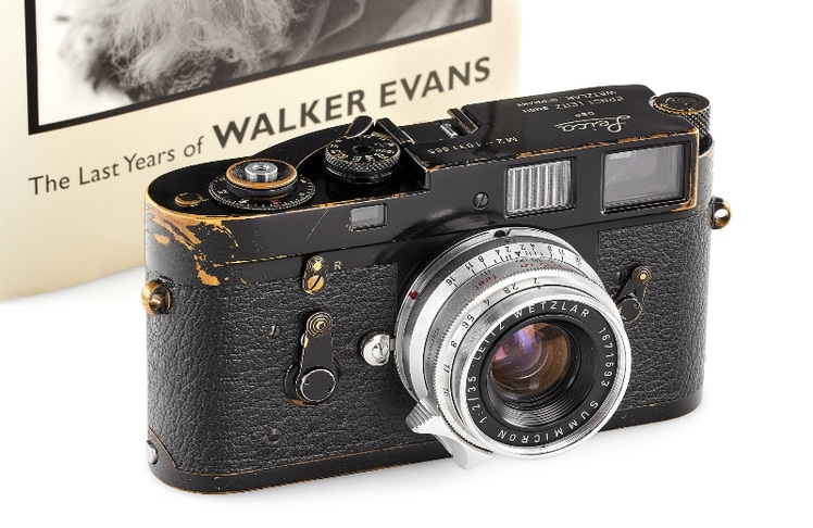 Die "Leica M2 black paint Walker Evans" wird unter Sammlern als besonders begehrt betrachtet. © Leitz Photographica Auction