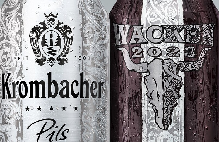 Limited Edition: Krombacher Pils in der limitierten 0,5l Liter Wacken-Editionsdose © Krombacher Brauerei