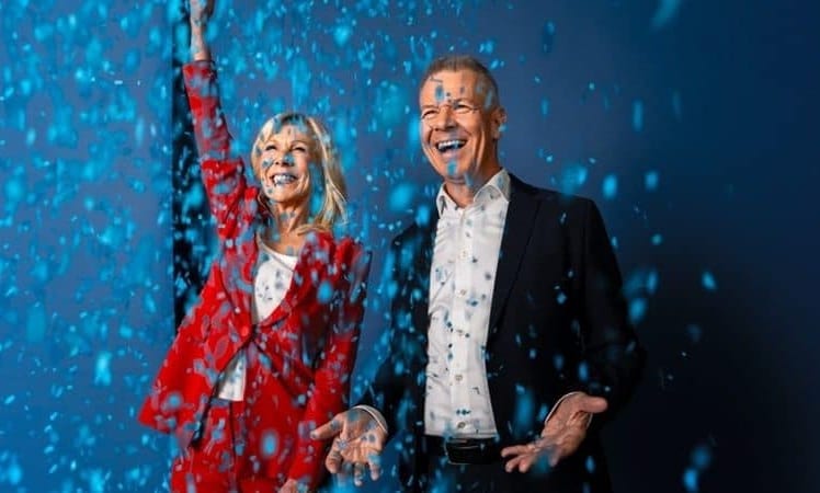 Ulrike von der Groeben und Peter Kloeppel feiern 40 Jahre RTL (Bildrechte: RTL / Anne Werner)