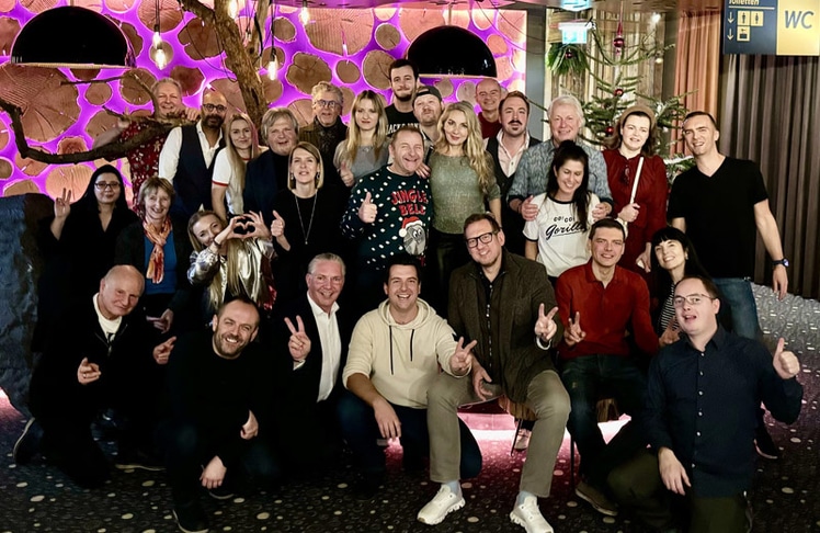 Das österreichische Leadersnet-Team bei der letztjährigen Weihnachtsfeier
