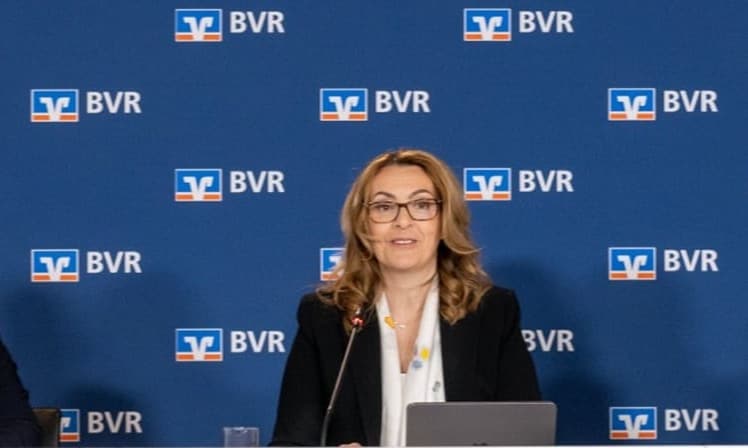BVR-Präsidentin Marija Kolak mahnt zur Vorsicht angesichts der gedämpften Entwicklung. 
Foto: Bundesverband der Deutschen
Volksbanken und Raiffeisenbanken - BVR