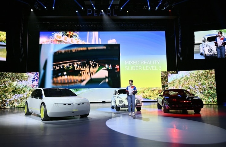 Eindruck von der BMW-Keynote aus dem vergangenen Jahr (Bildrechte: Consumer Technology Association)
