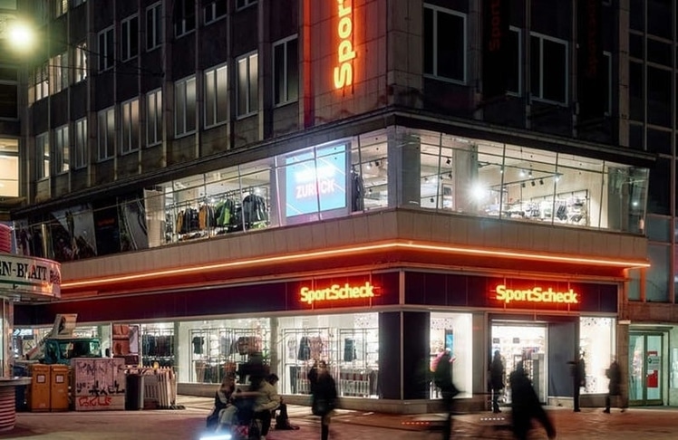 Die SportScheck-Filiale am Bielefelder Jahnplatz, die erst im Februar unter dem Flagship-Store-Konzept neueröffnet wurde (Bild: SportScheck)