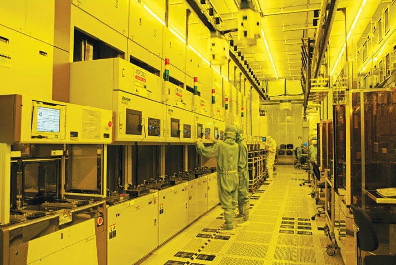 Eindruck aus der Produktion bei TSMC (Bild: Taiwan Semiconductor Manufacturing Co., Ltd.)