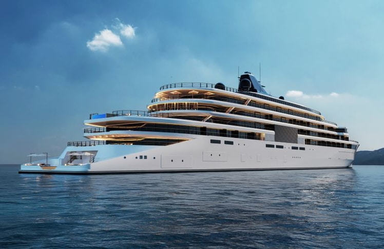 Die Aman at Sea Yacht setzt nicht nur neue Maßstäbe im Luxusyachtbau, sondern verkörpert auch das Engagement für Nachhaltigkeit und exklusive Reiseerlebnisse. © Aman at Sea