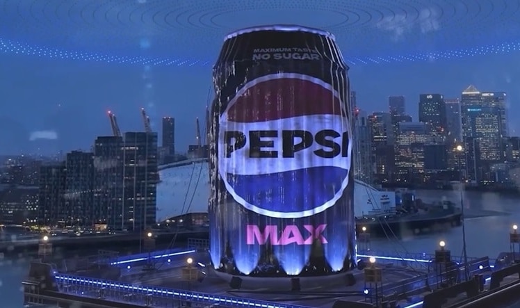 Pepsi Installation in London. 
Foto: Screenshot Pepsi Video