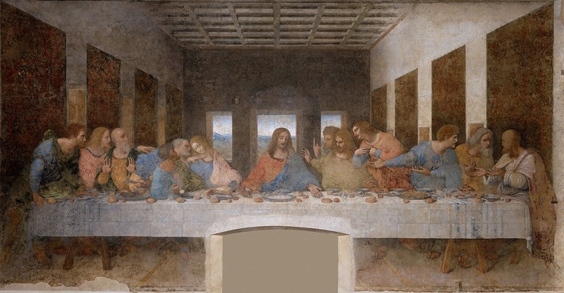 "Das Abendmahl" von Leonardo da Vinci, entstanden zwischen 1495 und 1498