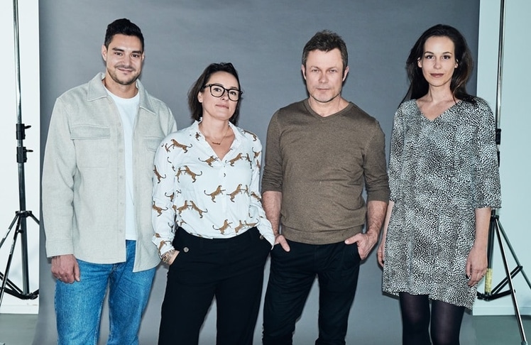 Das Führungsteam von OH-SO Digital für Berlin: Morris Spors, Antje Saborowski, Jochen Förster und Pia Schott (Bild: OH-SO Digital)