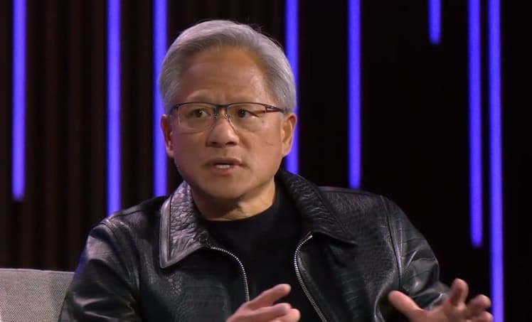 Nvidia-Mitgründer und CEO Jensen Huang bei den Stripe Sessions Ende April 2024 (Bild: Stripe)