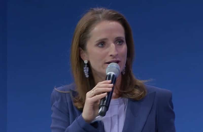 Auch Verena Pausder, Vorstandsvorsitzende des Startup-Verbands, war beim Gipfel zu Gast (Bild: Screenshot / Bundesministerium für Digitalisierung und Staatsmodernisierung)