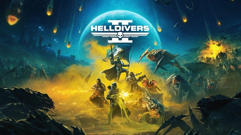 Populäre Online-Multiplayer-Games wie "Helldivers 2" halten ihre Zielgruppe mit regelmäßigen neuen Inhalten im Spiel, was Online-Shops steten Betrieb beschert (Bild: Sony)