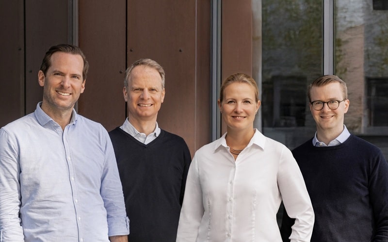 Die Spitze von Henry Lamotte im Jahre 2025: Sebastian Drewes, Hermann Bosse, Andrea Herzig-Erler und Albert Lamotte (Bild: Henry Lamotte)