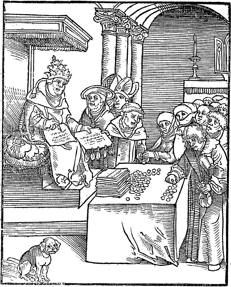 Eine mit strengem Glauben assoziierte Person, der gleichzeitig vorgeworfen wird, der Antichrist zu sein? Keine komplett neue Idee, wie dieser Holzschnitt von Lucas Cranach dem Älteren aus Luthers Passionsbuch von 1521 belegt. Darin wird dem Papst diese Rolle zugesprochen (Bild: Public Domain)