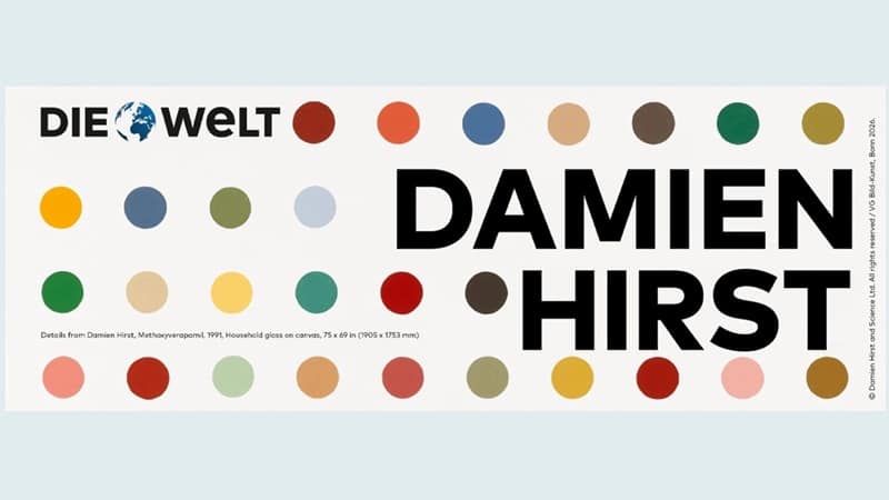 Vorab-Eindruck aus der diesjährigen Künstlerausgabe (Bild: Damien Hirst and Science Ltd. All rights reserved / VG Bild-Kunst, Bonn 2026)