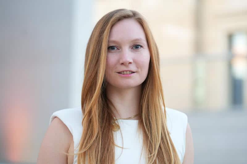 Mit innovativen Ideen im Rennen: Amelie Reigl, Gründerin von TigerShark Science, gehörte zu den Nominierten für den Bold Future Award 2026 von Veuve Clicquot in Berlin. © BrauerPhotos/J. Harrell