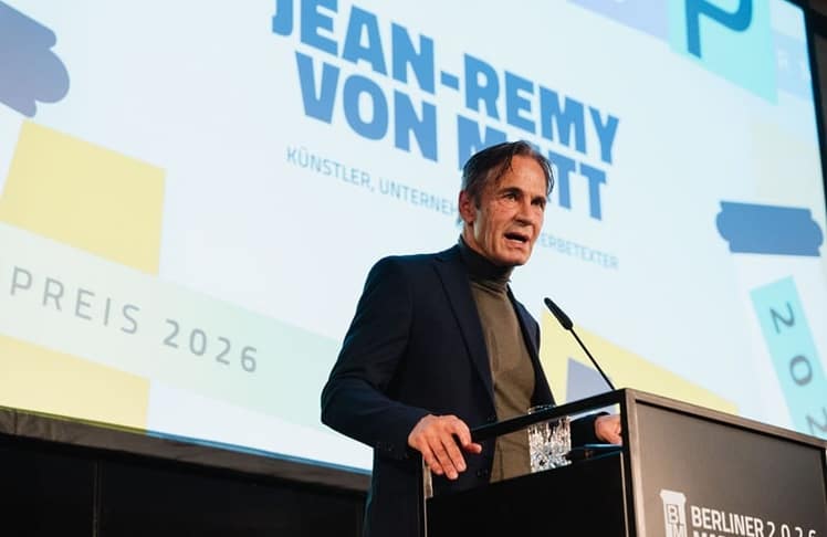 Jean-Remy von Matt, Mitgründer von Jung von Matt, am 12. Oktober 2026 in der Mercedes-Welt beim Berliner Marketingpreis