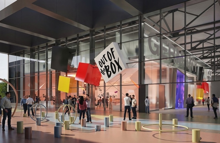 Der Entwurf deutet an, wie sich Deutschland kommenden Sommer auf der Expo 2027 im serbischen Belgrad präsentieren möchte