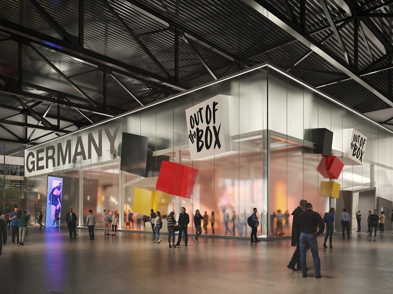 Concept Art zum deutschen Pavillon (Bild: facts and fiction / SDE)