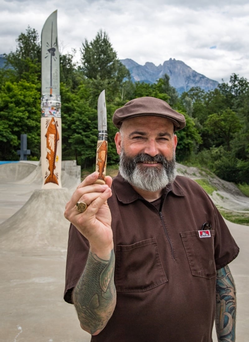 Jeremy Fish mit dem streng limitierten und dem einzigartigen N°08 The Swordfisherman (Bild: Alban Pernet)