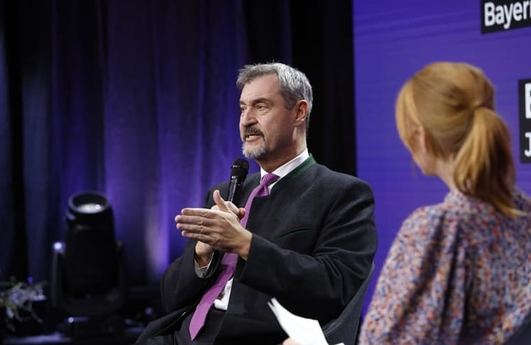 Wie schon im Vorjahr werden sich Bayerns Ministerpräsident Markus Söder und Moderatorin Eva Schulz am Mittwoch, 21. Oktober auf der Bühne der Medientage München begegnen