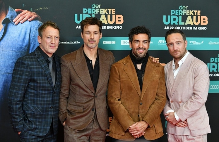 Wotan Wilke Möhring, Florian David Fitz, Elyas M'Barek und Frederick Lau