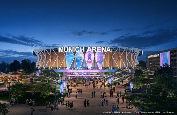 Bisher gibt es die Munich Arena nur als Entwurf, ehe sie ab 2029 nationalen wie internationalen Musikstars eine Bühne bieten soll