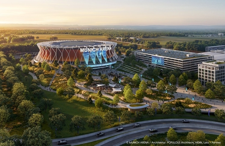Bisher gibt es die Munich Arena nur als Entwurf, ehe sie ab 2029 nationalen wie internationalen Musikstars eine Bühne bieten soll