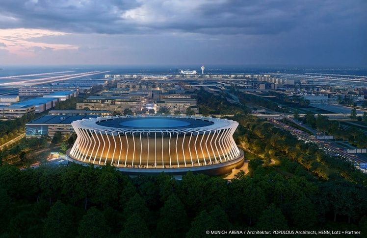 Bisher gibt es die Munich Arena nur als Entwurf, ehe sie ab 2029 nationalen wie internationalen Musikstars eine Bühne bieten soll
