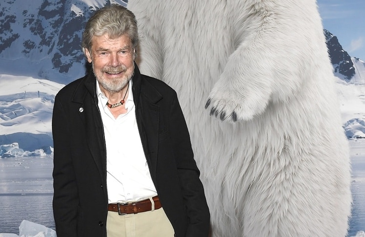 Reinhold Messner am Mittwoch, 28. Oktober 2026 bei der Weltpremiere von Polarwelten im Pineapple Cube, München