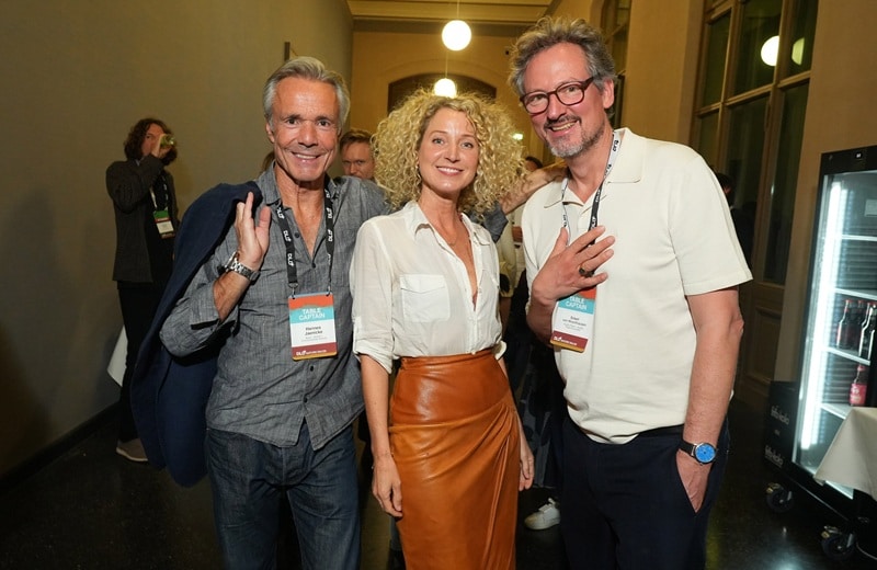 Hannes Jaenicke, Aline von Drateln und, Eckart von Hirschhausen (Bild: Brauer Photos / J. Harrell)