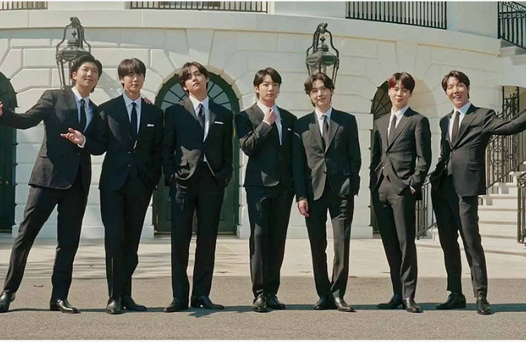 BTS beim Besuch von Joe Biden im Weißen Haus im Jahr 2022. © Wiki Commons, executive office of the president files.