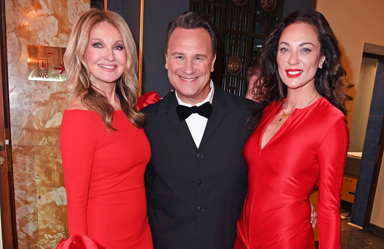 Frauke Ludowig, Preistträger Guido Maria Kretschmer und Lilly Becker am Samstag, 21. März 2026 in Baden-Baden