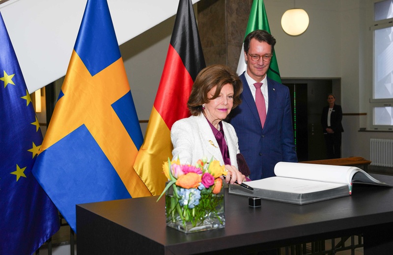 Königin Silvia von Schweden in der Düsseldorfer Staatskanzlei (Bild: Brauer Photos / FlashPIC)